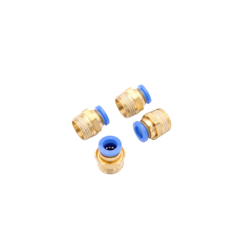 Pneumatic Push-in Fitting R 3/8 Inch to 8 mm IQS,