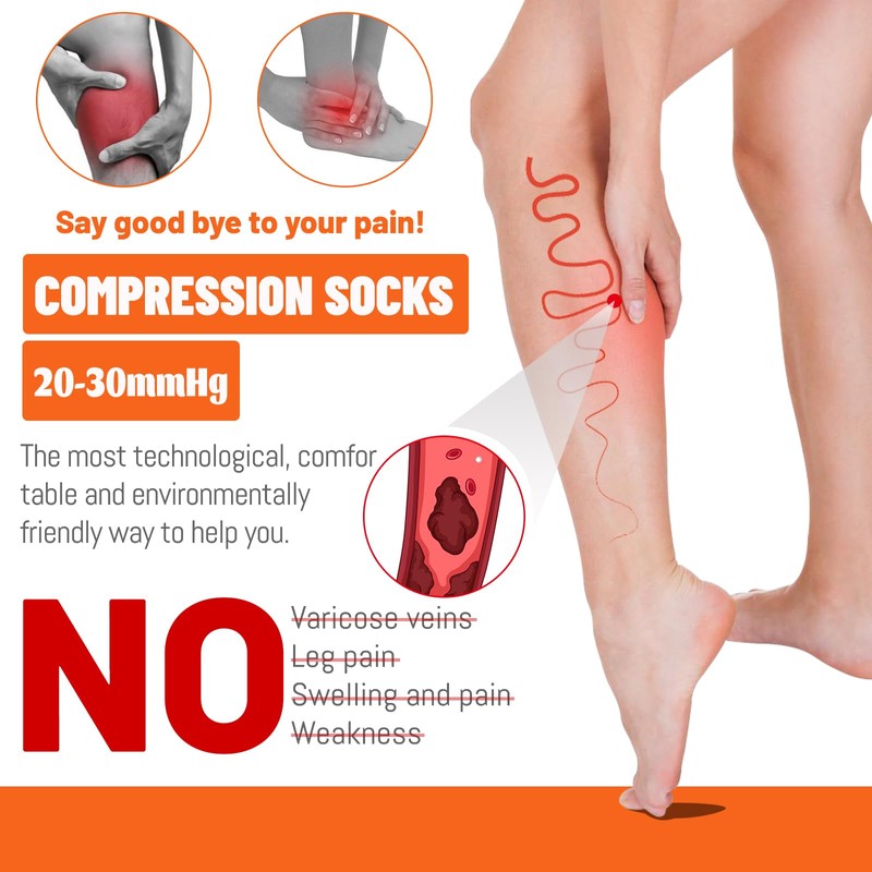 SOJOFEL Compression Stockings Thick Calf for Men and Women -