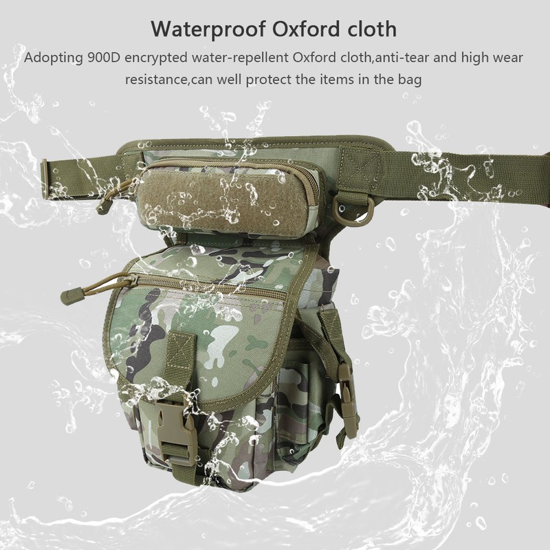 Oxford Cloth Drop Leg Bag Waterproof Reporter Pouch Leg Bag