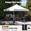 10x10 Canopy Replacement Top, 500D Heavy Duty Waterproof Canopy Replacement
