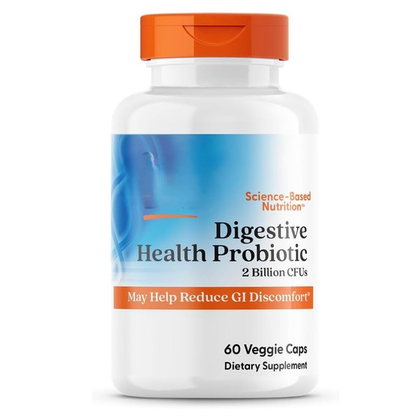 Digestive Health Probiotic 2Billion CFUs, Non-GMO, Vegan, Gluten Free, Soy