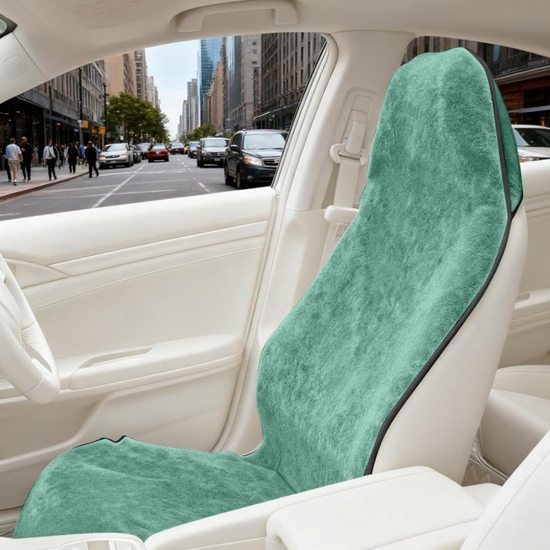 55.12 x 29.53 Inch Terry Cloth Car Seat Cover, Mint