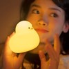Night Light Cute Cartoon Appearance Silicone Night Lamp with Data