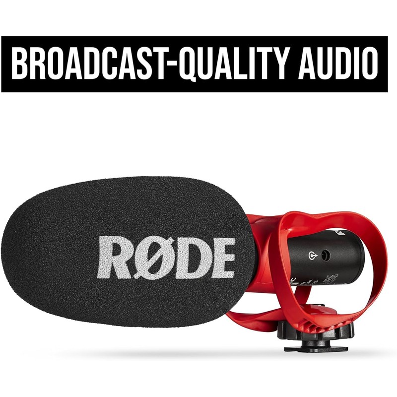 Rode VideoMic GO II-H On-Camera Shotgun Microphone and Deluxe Windshield