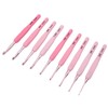 9pcs Crochet Hooks Set Professional High Accuracy Portable Soft Handle