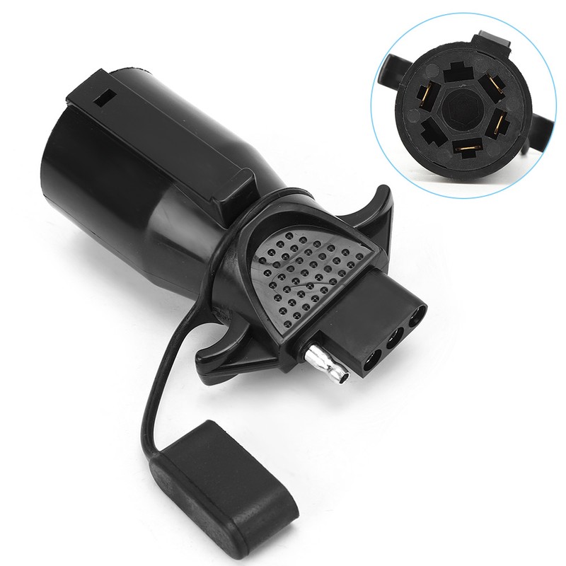 12V Trailer RV Connector 7 Way to 4 Way Hitch