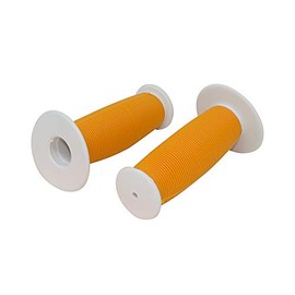 Fenix Mushroom Two-Tone Bike Grips, (White/Orange)