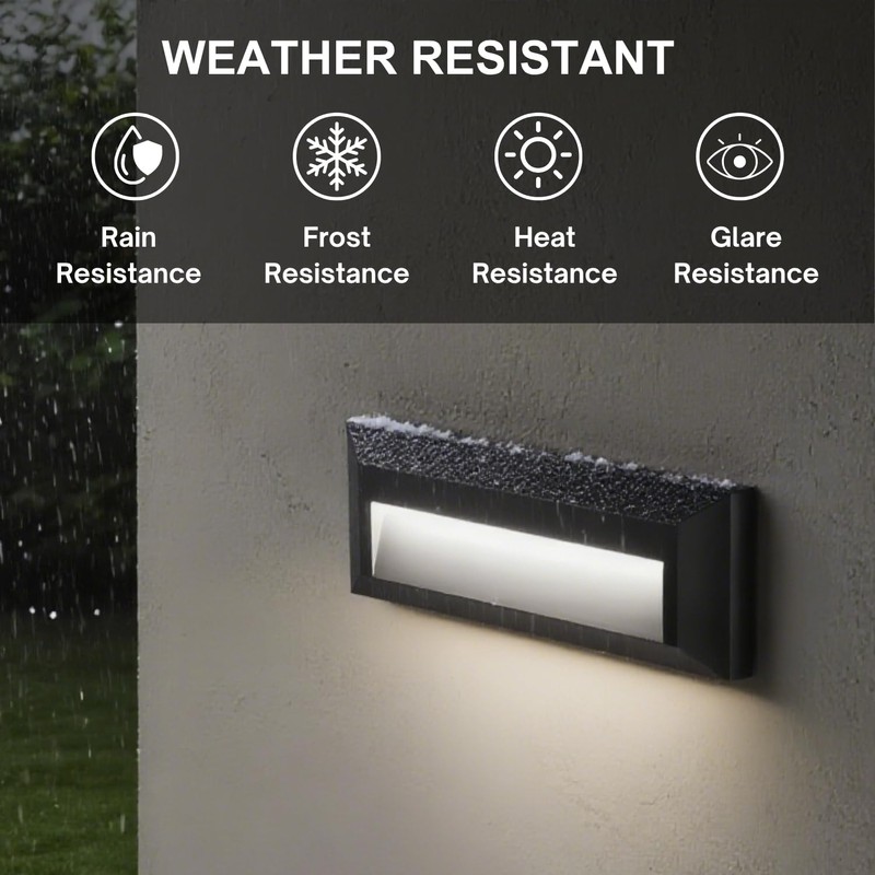 ZONK LED Step Lights 110-240V OutdoorIndoor Stair Lights, Waterproof IP65