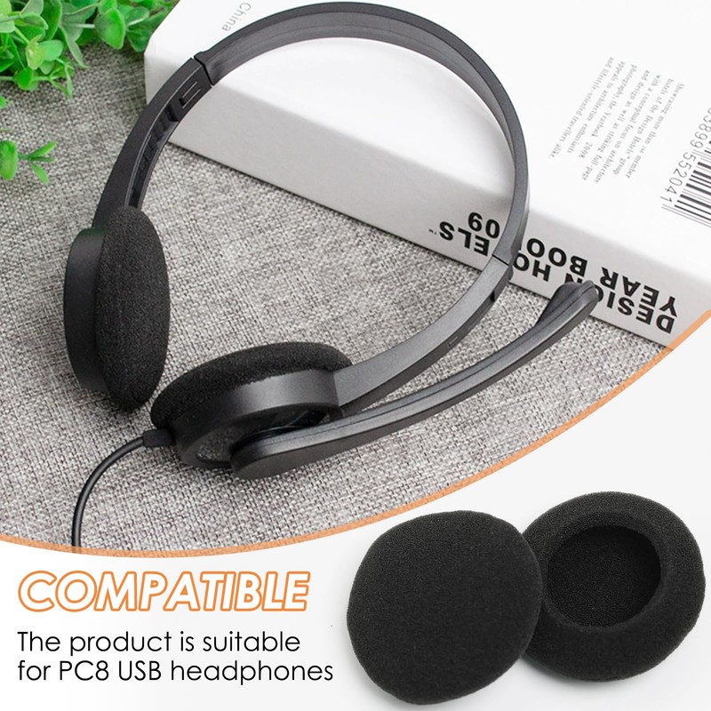 4 Pack Replacement Ear Pads Compatible with PC 2/PC 3/PC