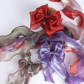 1 PCS Orange Organza Fabric, Tulle Fabric Organza Roll for Stage Costume, Performance Costume, 1.5M