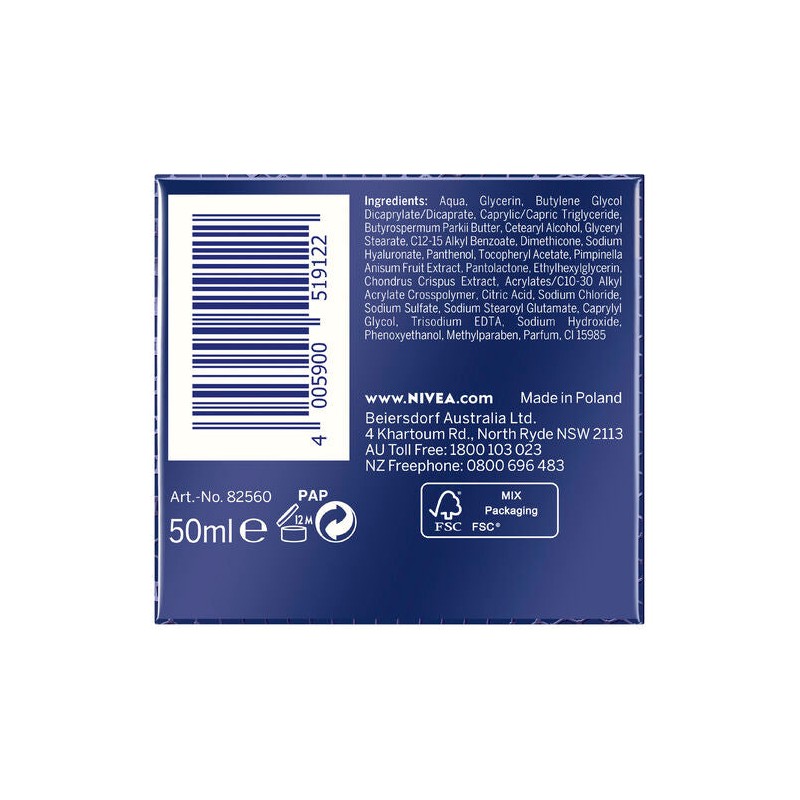Nivea Hyaluron Cellular Filler Night Cream SPF15 50mL