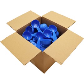 25pc Box, RE-GEN 10ml Reusable Short Handle Plastic Measuring Spoon Scoops Dosing Spoons | Ideal for Liquids, Powders, Granules, Home, Kitchen, Catering, Healthcare, Fitness