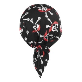 Sports Bandana Cap Hat Anti-UV Protection Headgear Hat Skull Cap Women Men Headscarf Pirate Hat Biker Scarf Headband Cycling Hat Summer Under Cycling Helmet Pirate Hat, Cap Yh-08, Unit size