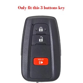 Sport Racing Stripes Key Fob Cover for Toyota TRD 4Runner Corolla GR RAV4 Highlander CHR RAV4 Camry Prius Prado Highlander Prime C V AWD 3 Buttons Remote
