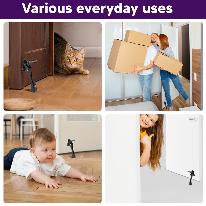 HOME&I Easy Pedal Kick Down Door Stop Stopper Easy Step