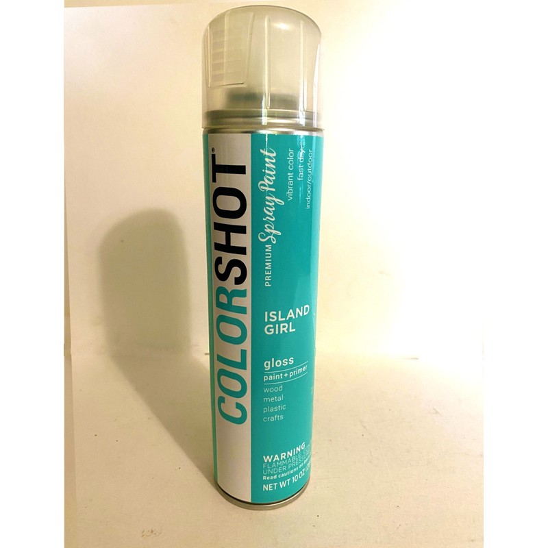 COLORSHOT Premium Spray Paint Primer Island Girl Gloss 10oz Fast