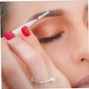 FOMIYES 60pcs Portable Eyebrow Brushes with Caps Mini Eyelash Applicators