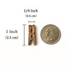 LWR CRAFTS Wooden Mini Clothespins 100 Per Pack 1" 2.5cm