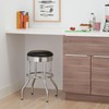 TRINITY Heavy Duty 25-Inch Backless Swivel Bar Stool for Kitchen,
