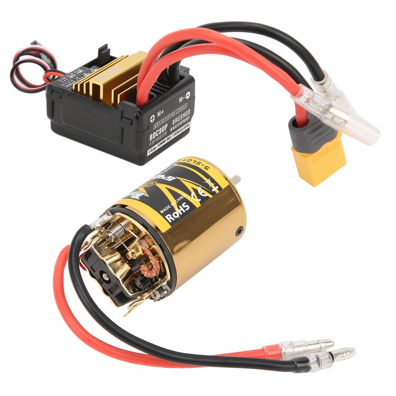 RC 540PLUS V2 5 Slot Brushed Motor Set with 80A