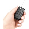 AUTOZOCO 3 Button Car Key Shell Case Compatible with Citroen