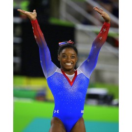 Champion 8x10 Photo SIMONE BILES Gymnastics Olympics World Champion Gold Medal Paris Rio