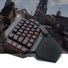 Onehanded Keyboard RGB Blacklight Mechanical Keyboard With Macro Definition Function