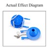 2 Pack Universal Toilet Flapper with POM Chain, Rubber Flush