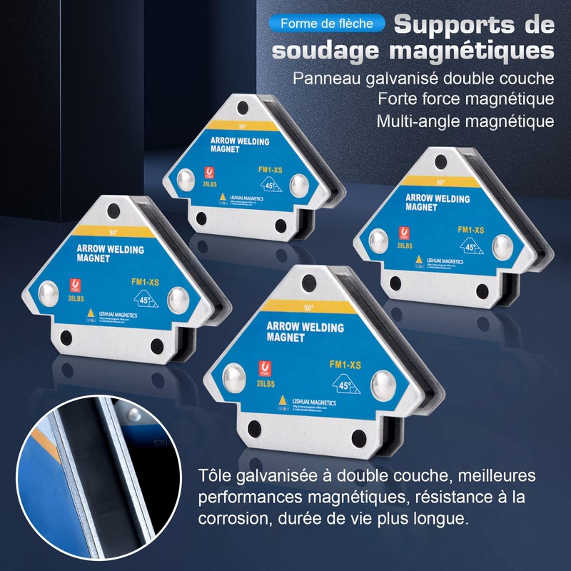 Welding Magnets with Holding Force 13 kg / 28 lb