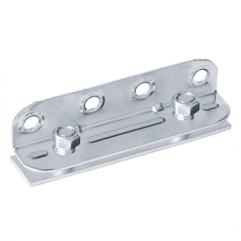 8 Sets No Mortise Bed Frame Brackets,4¼"x1”Bed Rail Clips Plates