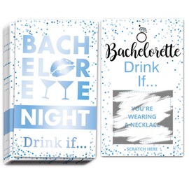 Bachelorette Party Drinking Games - Drink If Games Scratch off Cards - Perfect for Girls Night Out Activity, Wedding Showers, Bridal Showers,Bridal Parties,Engagement and Birthday 40 sheets-03