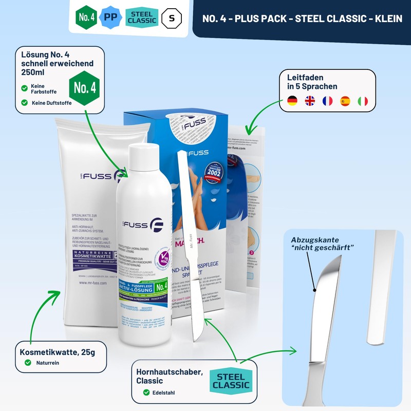 Mr. Fuss Callus Remover Active Solution No. 4 Plus Pack