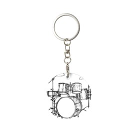 Rock Music Drum Keychain, Key Chain Keychains Organizer Keyring Holder for Women Men Boys Girls