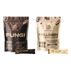 Kit Cafe Plennia (colágeno Latte+fungi) +bella+fuerte