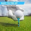 Full Choice100 Pack 3-1/4" Plastic Golf Tees, Enhanced Durability &