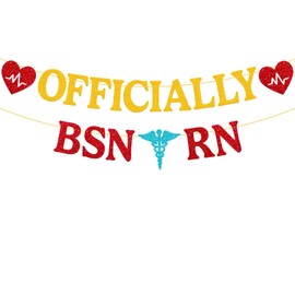 Officially BSN RN Banner Nursing School Graduation Party Decoration Class of 2025 RN Earned It Nurse Call the Shots 2025 Nursing Grad Celebration Decor