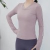 Camiseta De Yoga Con Colchoneta Para Pecho Para Mujer, Fitne
