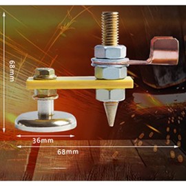 BOROCO Welding Auxiliary Clamp Ground Clamp Welding Machine Durable Magnetic Grounding Clamp Welding Tool Accessories Metal Plate Welding Aid Tool Accessories
