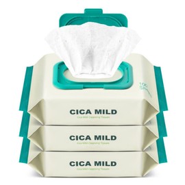 Cica Mild Cleansing Tissues 1+1+1 / Total 300 Sheets / 시카 마일드 클렌징티슈 1+1+1총300매