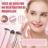 Set de Brochas de Maquillaje, 51 Piezas con Cerdas Sintéticas