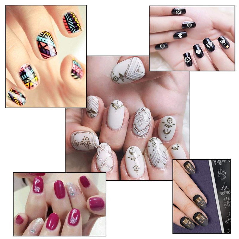 Biutee Nail Image Plate Set of 12 Nail Plates 1