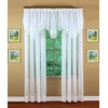 Today's Curtain Emelia Original Voile Ascot 25", White, 40" W