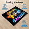 Dowtowter Gamer Rug Non Slip Washable Soft Polyester Carpet Mat