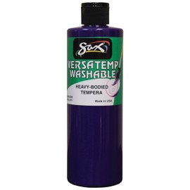 Sax Washable Versatemp Heavy Bodied Tempera Paint, Violet, 1 Pint