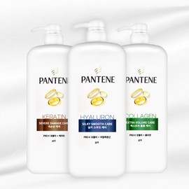 Pantene Silky Smooth Shampoo 1200ML / 팬틴 실키 스무드 샴푸 1200ML x3개 대용량 샴푸 극손상케어 약산성 청소년 비듬 지성 향기좋은 퍼퓸 머리 두피 미용실 - 2.엑스트라 볼륨 샴푸 1200ML x3개