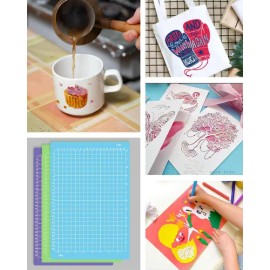 6pcs Tapete De Corte Para Cricut Joy Xtra 12x8.5 Multicolor                                                                                           