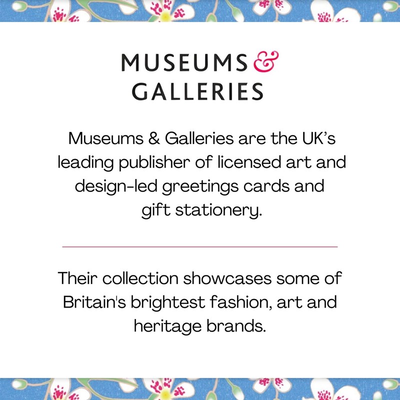 Museums & Galleries Hardcover Lined Journal - Red Floral Design