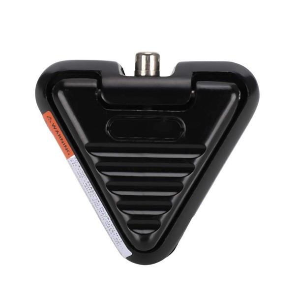 Triangle Foot Switch, Zinc Alloy Foot Pedal with Anti-Slip Padding RCA (Black)