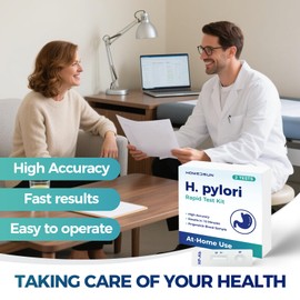 HOMEDSUN H. Pylori Antibody Test Kit Rapid at-Home Blood Test for Helicobacter Pylori Detection Easy to Use Non-Invasive Quick Results