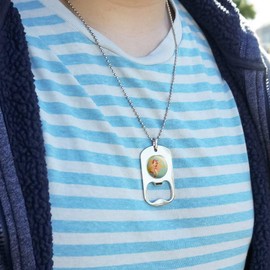 GRAPHICS & MORE Wonder Woman Golden Lasso Military Dog Tag Bottle Opener Pendant